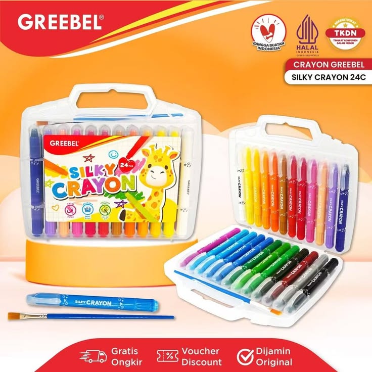 Set Crayon Mewarnai Isi 24 Warna